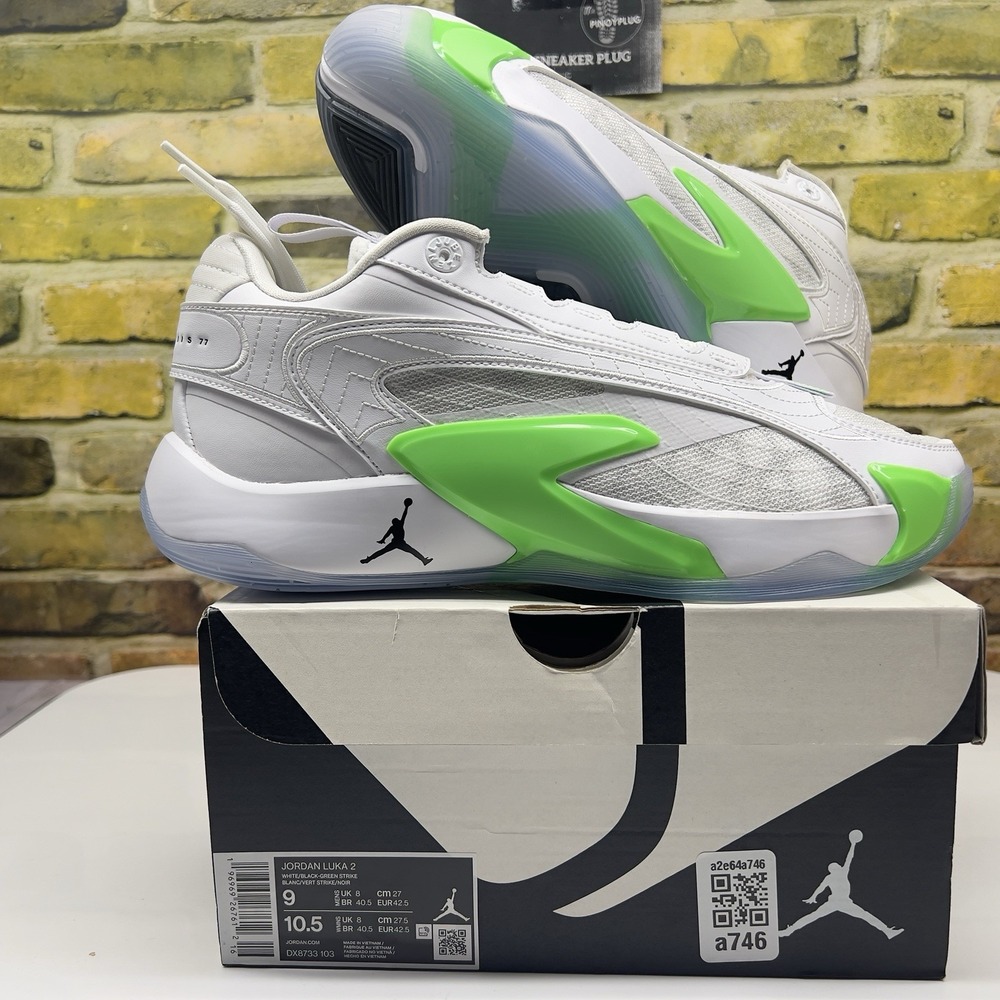Nike Air Jordan Luka 2 Trick Shot White DX8733-103 Size 9 Basketball Shoes